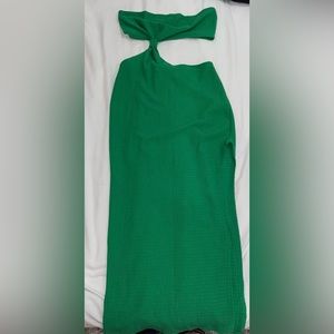 Cut out strapless tube dress